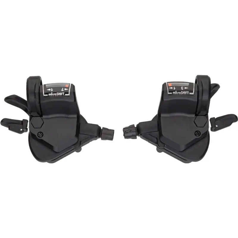 MicroSHIFT Mezzo TS39 7 Thumb Tap Shifter Set 3x7 Shimano Compatible